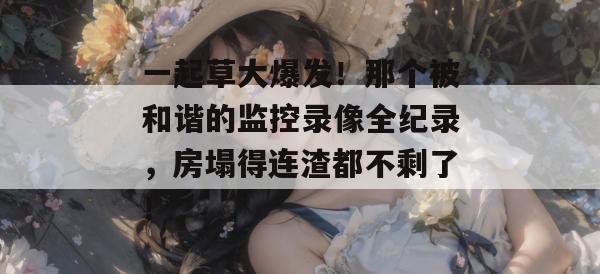 一起草大爆发！那个被和谐的监控录像全纪录，房塌得连渣都不剩了！